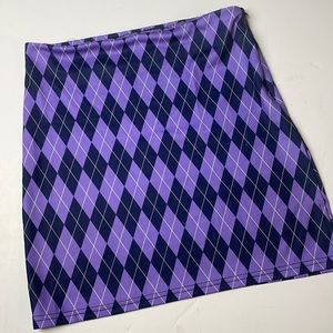 Dolls Kill Delia’s Argyle Mini Skirt Purple Large